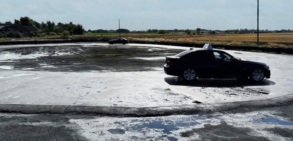 Motorists can hone their driving skills with a skid pan experience