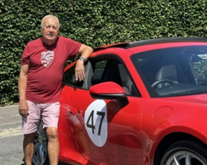 England football fan follows the Three Lions after surgery for condition estimated to affect millions of Britons